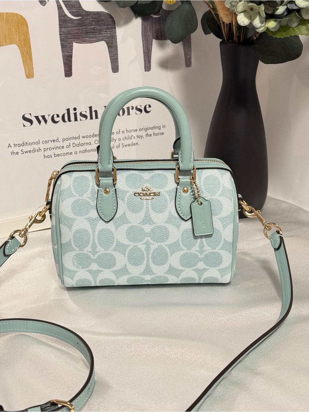 Coach Mini Crossbody Bag In Signature Canvas